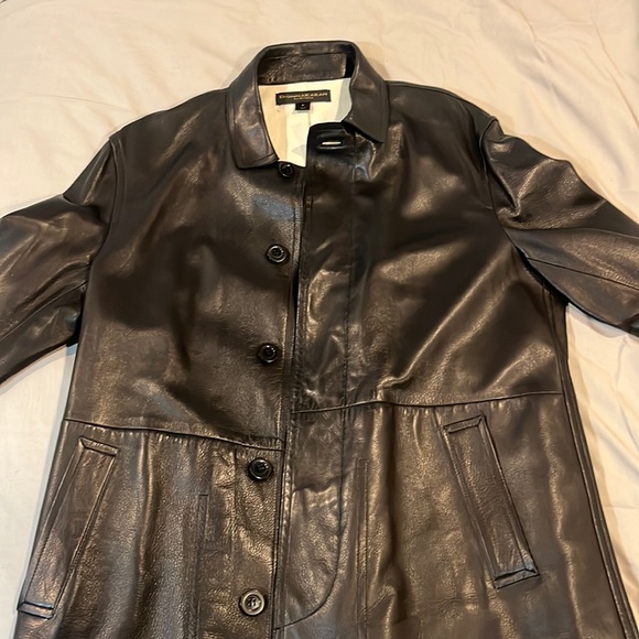 Donna Karan New York Vintage Leather Jacket Size Large